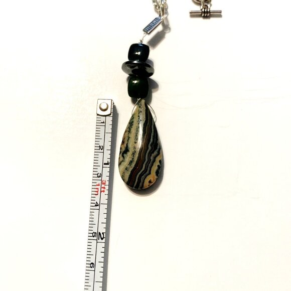 Crazy Lace Agate Teardrop Pendant Necklace – Joy & Inner Harmony - Picture 7 of 7